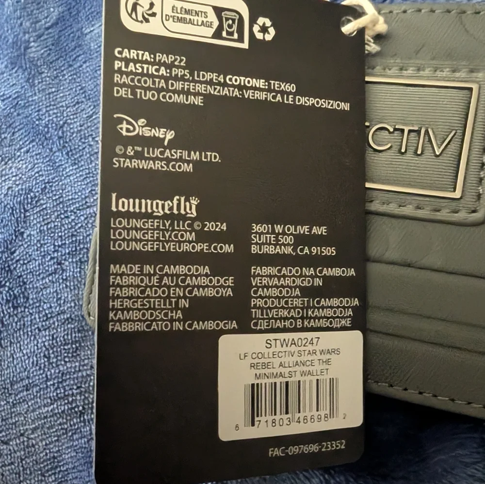 Loungefly Collective Star Wars Rebel Alliance Folding Wallet - New!